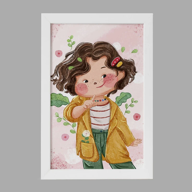 تابلو خندالو مدل دخترانه فانتزی کد 25740