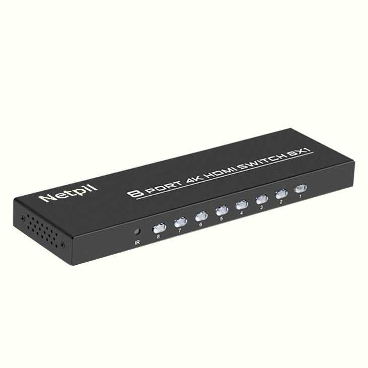 سوییچ 8 پورت HDMI KVM نت پیل مدل HK801