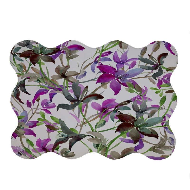 پادری مدل دالبر طرح گل کد 5585 سایز 80x110 سانتی متر 