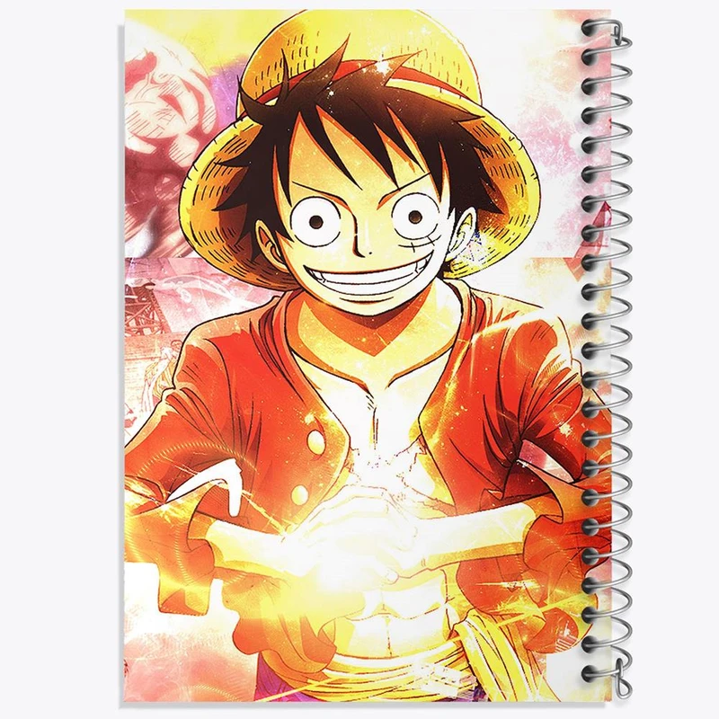 دفتر نقاشی 50 برگ خندالو مدل لوفی انیمه وان پیس One Piece کد 17288