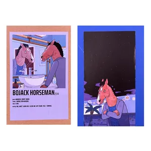 کارت پستال مدل bojack horseman بسته 2 عددی