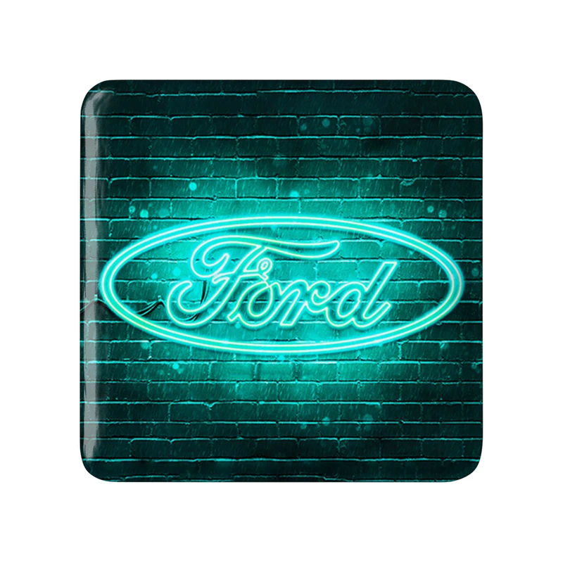 مگنت خندالو طرح فورد Ford مدل مربعی کد 30716