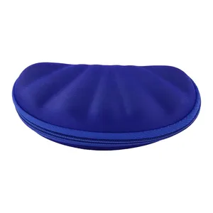 کیف عینک مدل صدفی کد K-1003 رنگ آبی