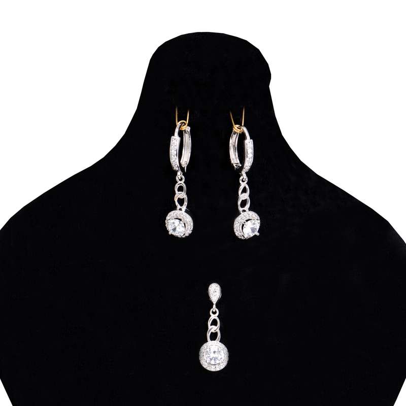 نیم ست نقره زنانه مدل GTA-672