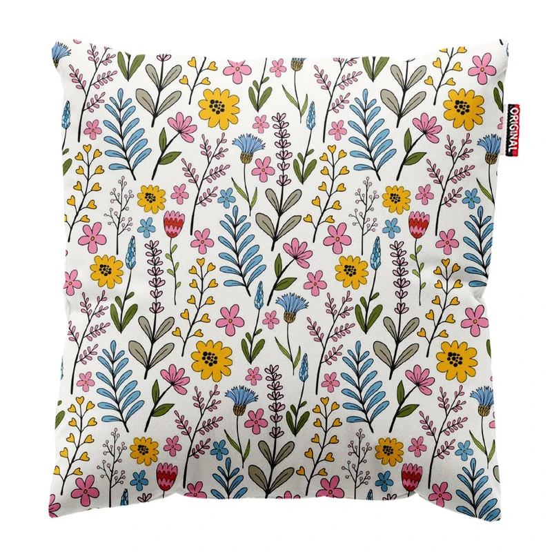 کوسن پاد آفرین طرح گل کد 2567 سایز 30*30 سانتی متر