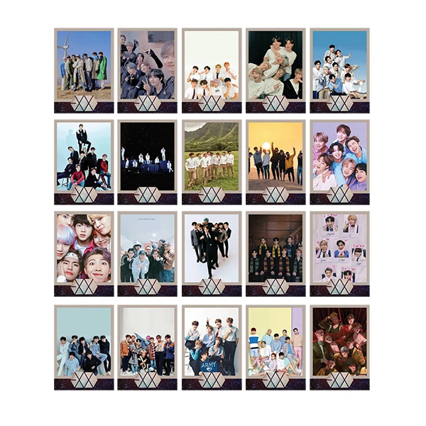 پوستر دیواری طرح اکسو مدل PS100 مجموعه 20 عددی