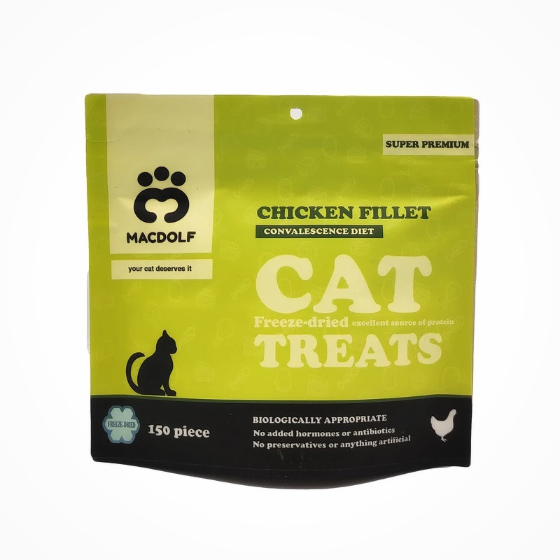 تشویقی گربه مکدلف مدل فیله مرغ وزن 100 گرم