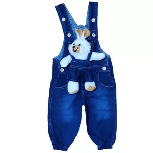 سرهمی جین نوزادی مدل عروسک دار خرگوشی کد M11