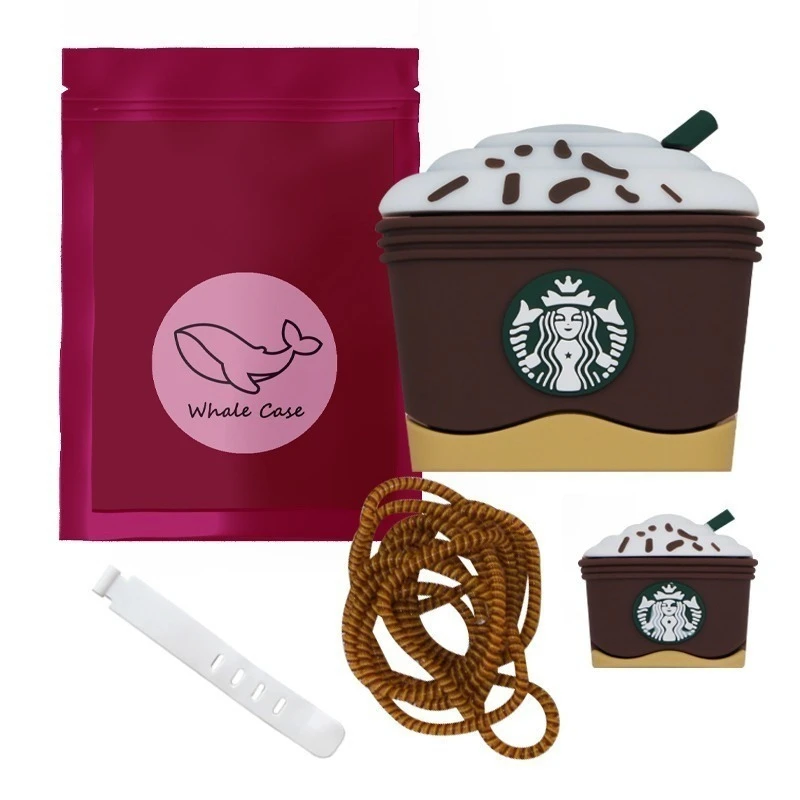  محافظ شارژر دیواری وال کیس مدل Coffee مناسب برای شارژر 20 وات 3 پین اپل مجموعه 4 عددی