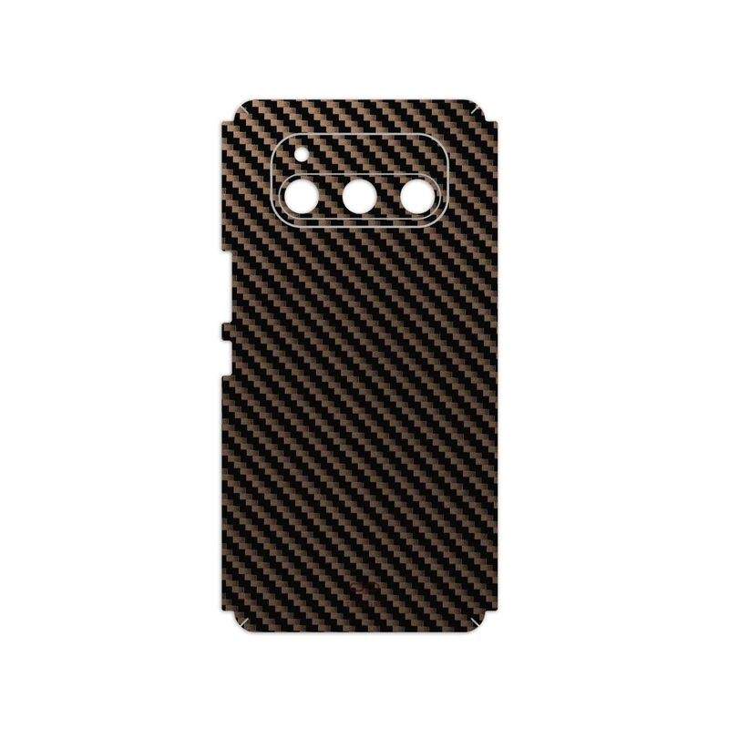 برچسب پوششی ماهوت مدل Glossy-Brown-Fiber مناسب برای گوشی موبایل داریا Bond 5G