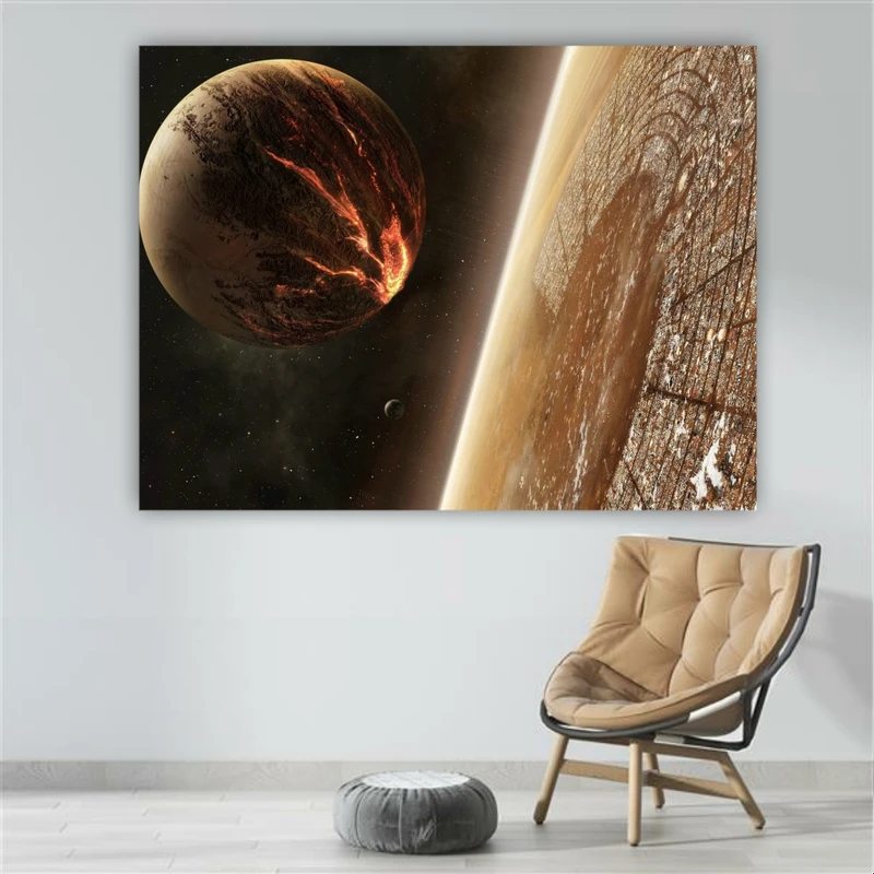 پوستر پارچه ای طرح سیاره منظومه شمسی کد FP2106