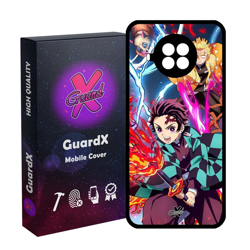کاور گارد ایکس طرح Demon Slayer Anime مدل Glass10548 مناسب برای گوشی موبایل شیائومی MI 10T Lite/Redmi Note 9 Pro 5G/10I 5G