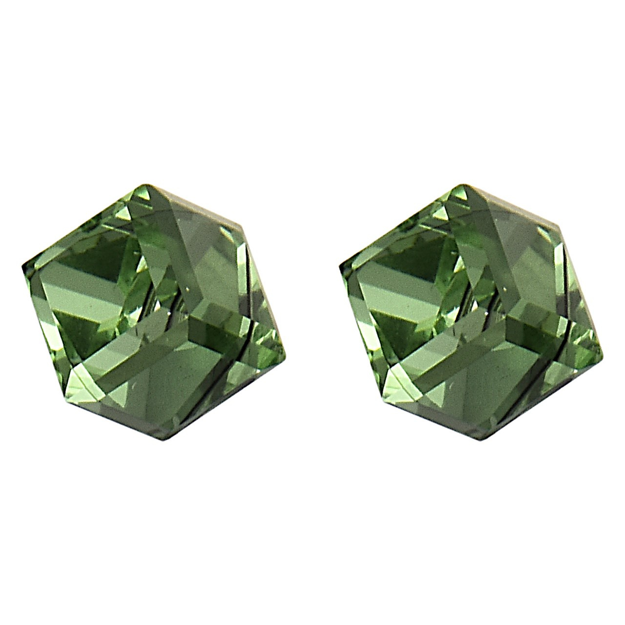گوشواره میخی الیور وبر مدل Cubo Peridot 21015-214