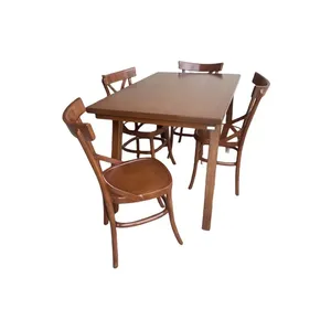 میز و صندلی ناهارخوری چهار نفره گروه تولید اسپیناس مدل Lah X-140004