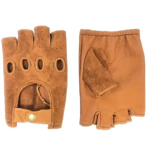 دستکش مردانه چرم مون مدل suede ogo
