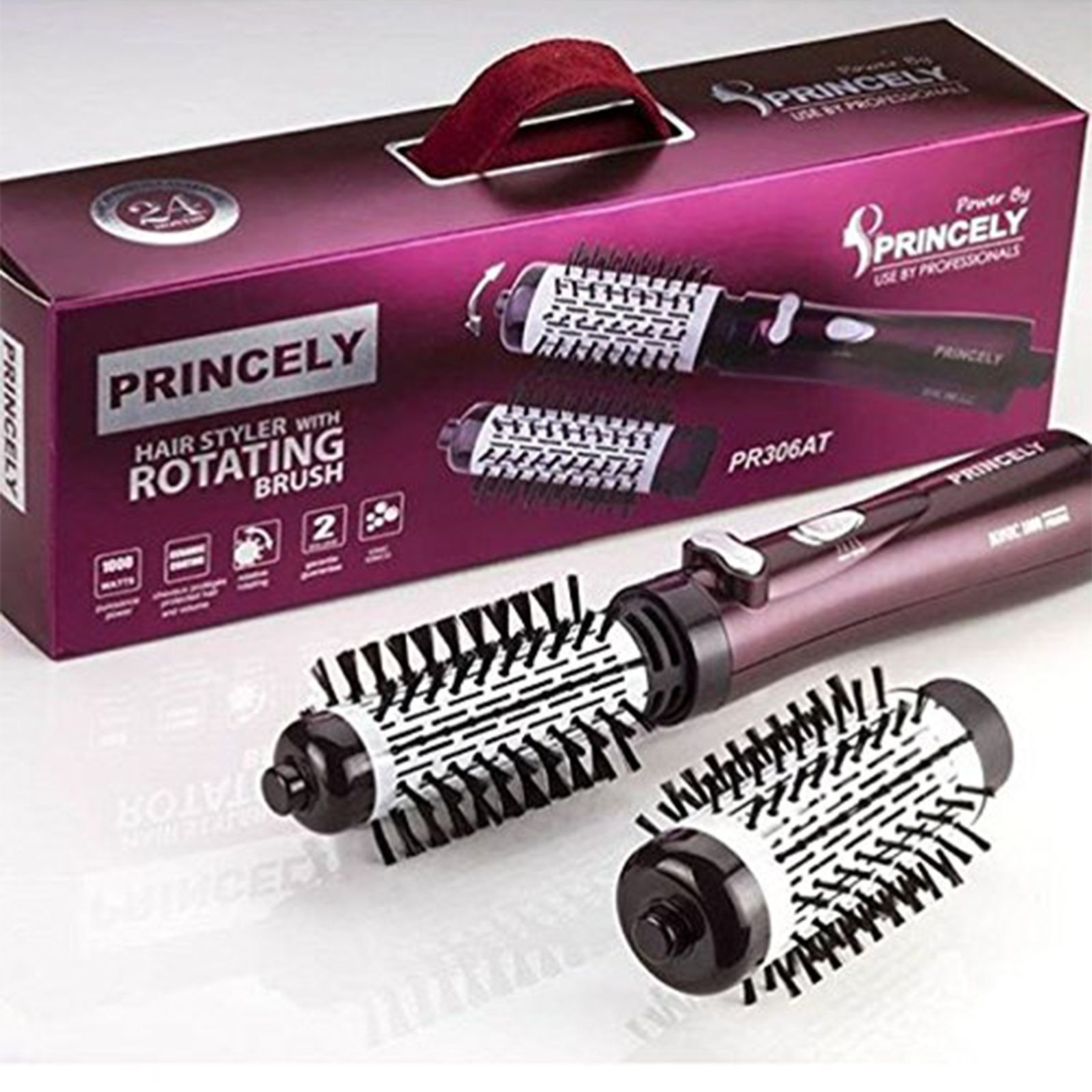 سشوار برس دار چرخشی پرینسیلی مدل PR306  -  - 7