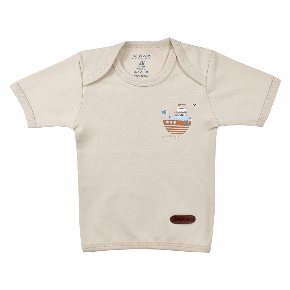 تی شرت آستین کوتاه نوزادی اسپیکو مدل دنیز -  - 1