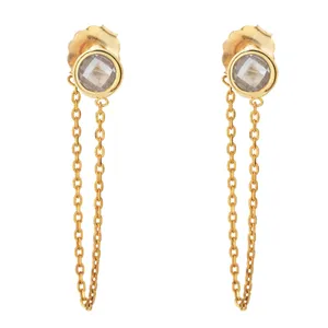 گوشواره طلا 18 عیار ماهک مدل ME0600