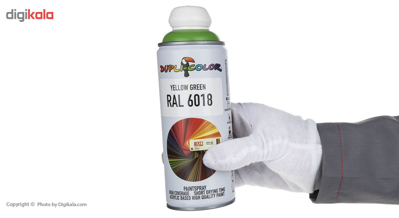 اسپری رنگ سبز دوپلی کالر مدل RAL 6018 حجم 400 میلی لیتر