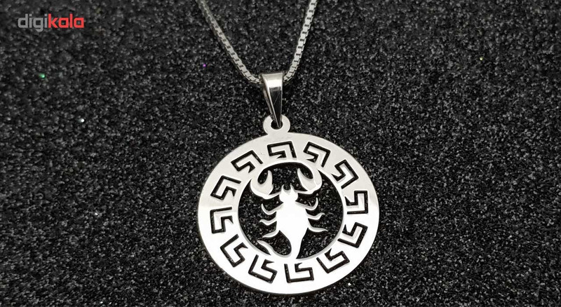 گردنبند نقره ترمه مدل ماه تولد آبان گردنبند نقره ترمه مدل ماه تولد آبان