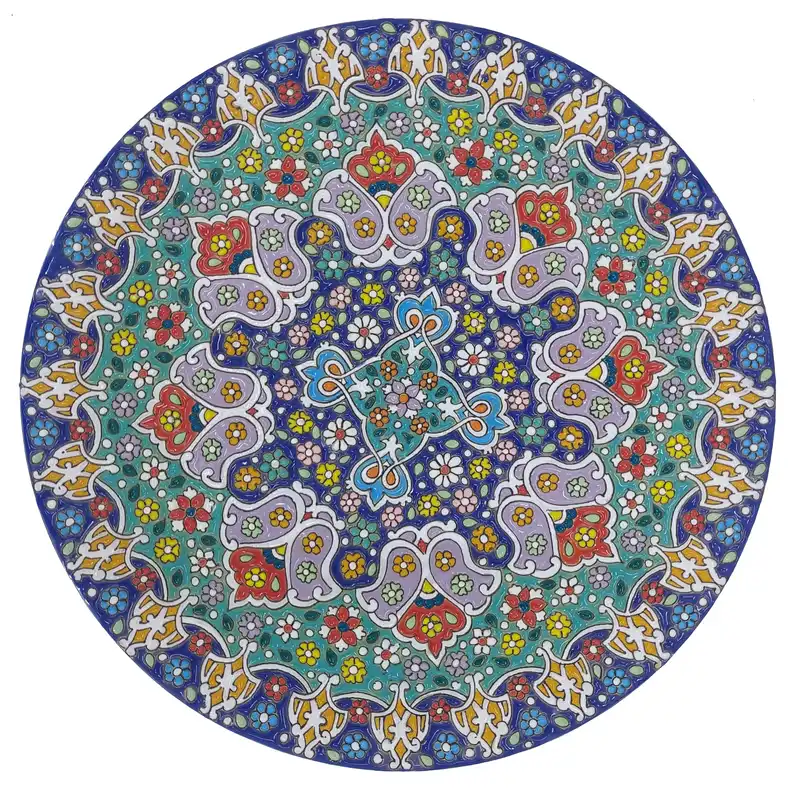 بشقاب میناکاری کد ZMN-25-217