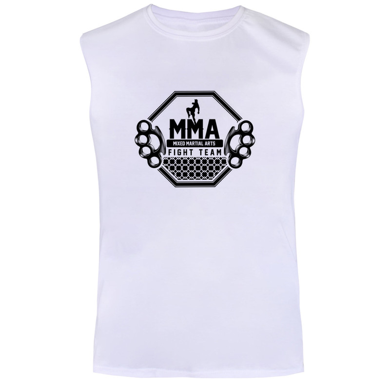 تاپ مردانه مدل MMA کد V19 رنگ سفید