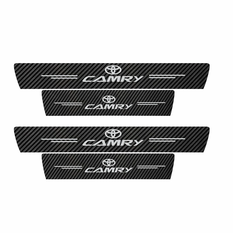 برچسب پارکابی خودرو سولگی مدل کربن کد J41 مناسب برای تویوتا کمری بسته 4 عددی