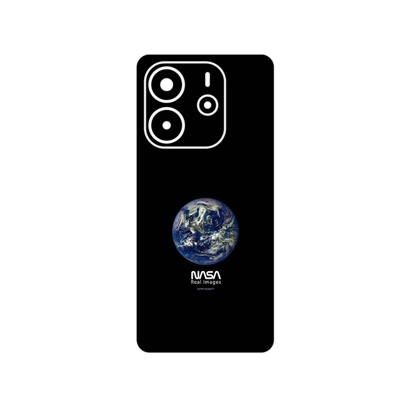 برچسب پوششی ماهوت مدل NASA Home Earth مناسب برای گوشی موبایل شیائومی Redmi Note 14 4G