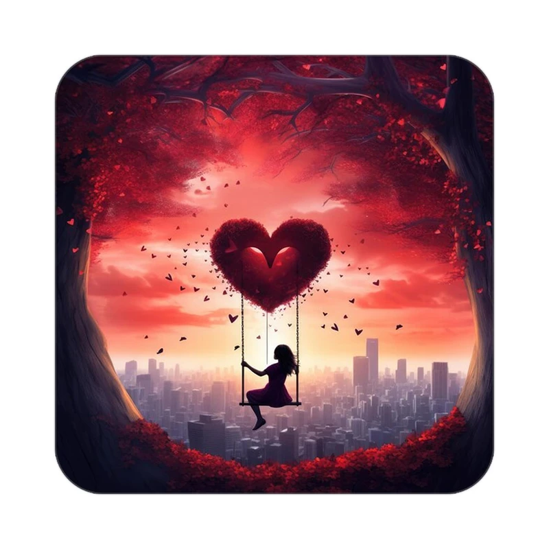 زیر لیوانی کاکتی مدل عاشقانه کد mp11168