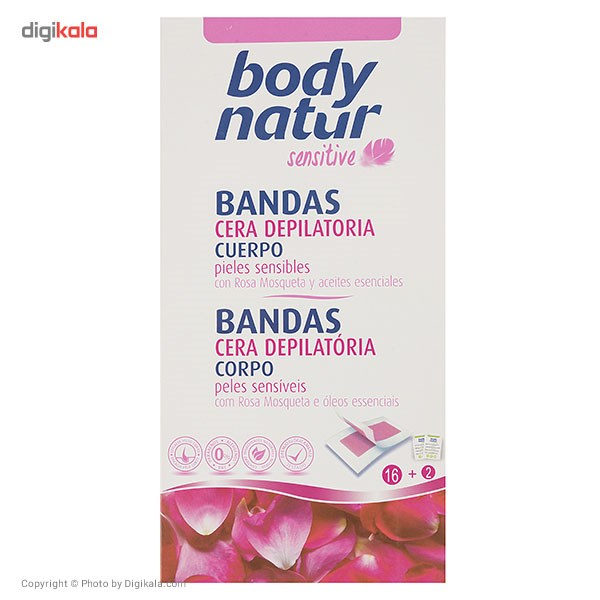 نوار موبر بدن بادی ناتور مدل Rose Hip بسته 16 عددی