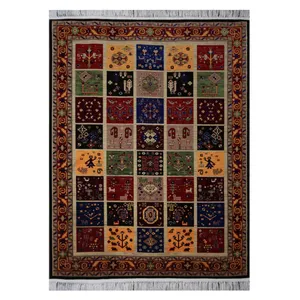 گبه ماشینی کاشان ابریشم کد 2002