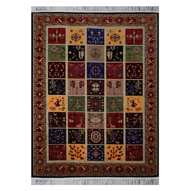 گبه ماشینی کاشان ابریشم کد 2002