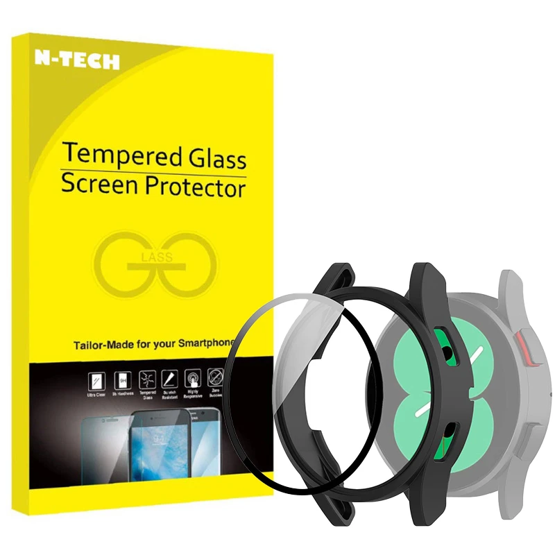 کاور انتک مدل Tempered-N مناسب برای ساعت هوشمند سامسونگ Galaxy Watch 4 40mm به همراه محافظ صفحه نمایش