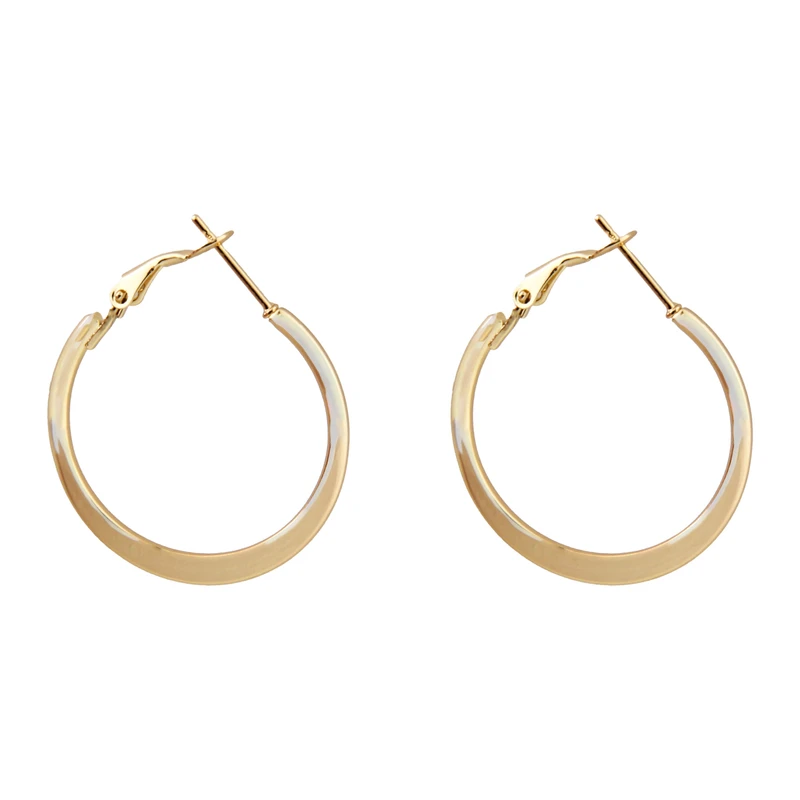 گوشواره حلقه‌ای زنانه مدل گرد کد 1812