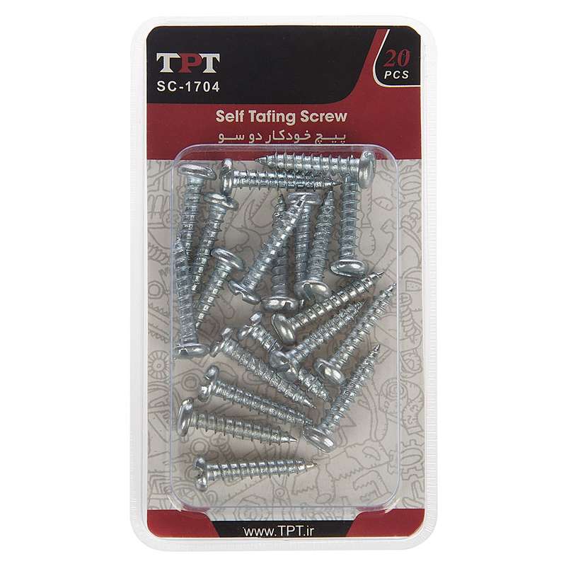 مجموعه 20 عددی پیچ خودکار تی پی تی مدل SC-1704 مجموعه 20 عددی پیچ خودکار تی پی تی مدل SC-1704