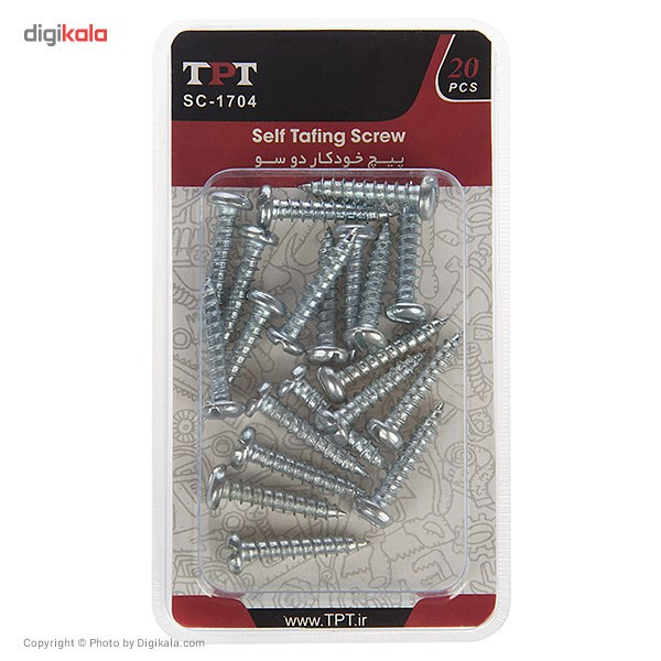مجموعه 20 عددی پیچ خودکار تی پی تی مدل SC-1704 مجموعه 20 عددی پیچ خودکار تی پی تی مدل SC-1704