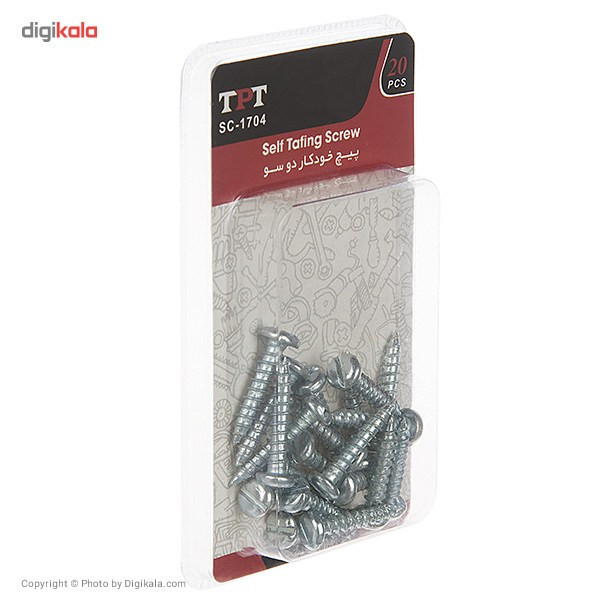 مجموعه 20 عددی پیچ خودکار تی پی تی مدل SC-1704 مجموعه 20 عددی پیچ خودکار تی پی تی مدل SC-1704