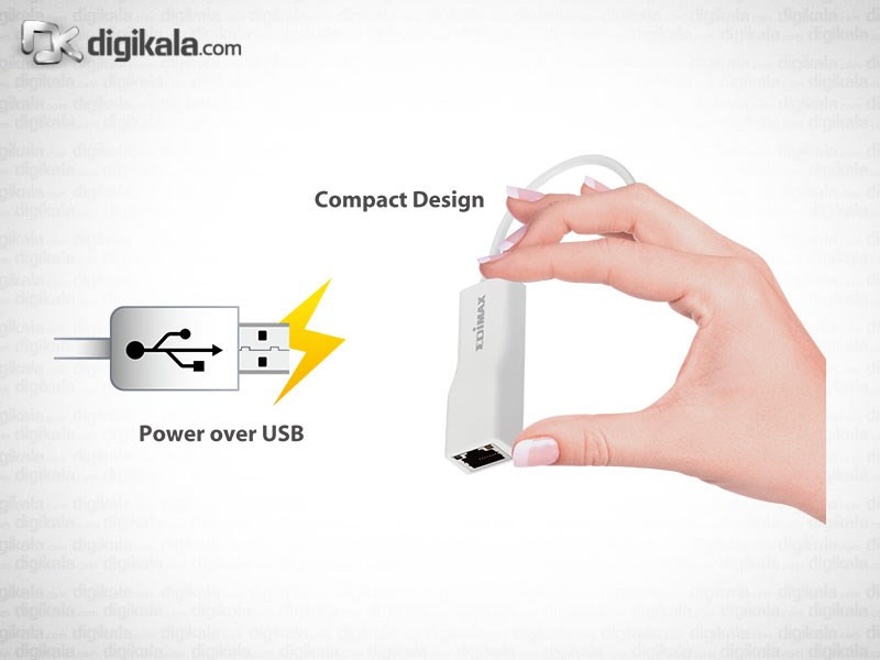 کارت شبکه USB 2.0 ادیمکس مدل EU-4208 1