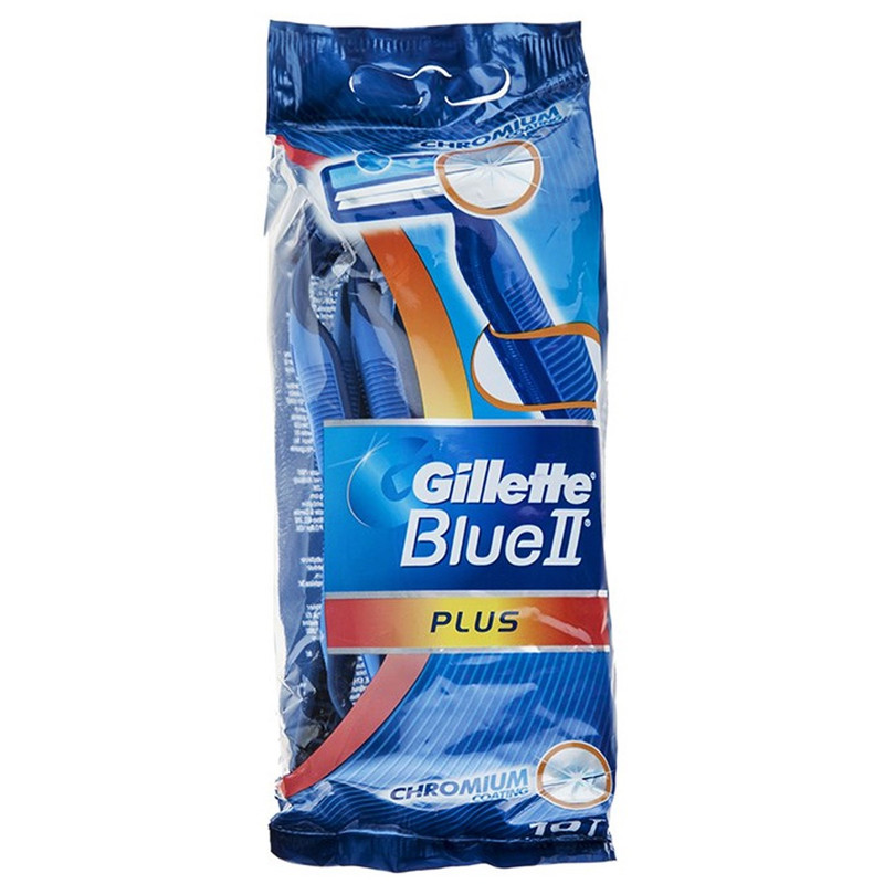 خود تراش ژیلت مدل Blue 2 Plus بسته 10 عددی