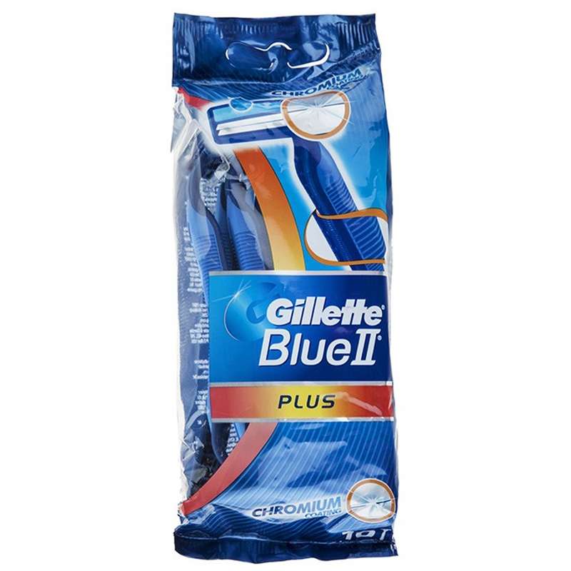 خود تراش ژیلت مدل Blue 2 Plus بسته 10 عددی