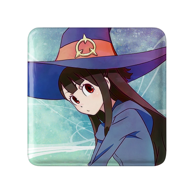 مگنت خندالو طرح اکو انیمه جادوگران کوچک Little Witch Academia  مدل مربعی کد 22921
