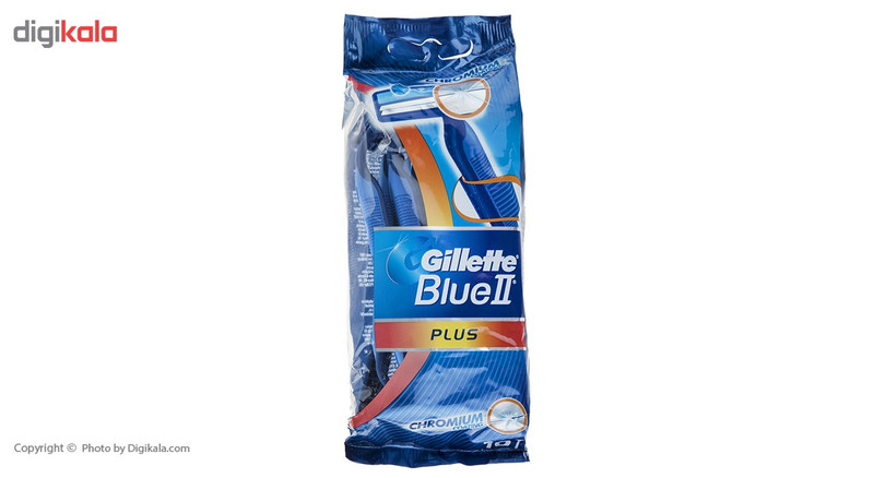 خود تراش ژیلت مدل Blue 2 Plus بسته 10 عددی