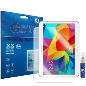 محافظ صفحه نمایش شیشه ای ایکس اس مدل تمپرد مناسب برای تبلت سامسونگ Galaxy Tab S 10.5 به همراه اسپری پاک کننده صفحه XS