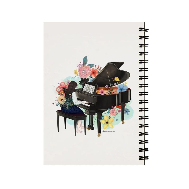 دفتر مشق 50 برگ طرح پیانو کد 328