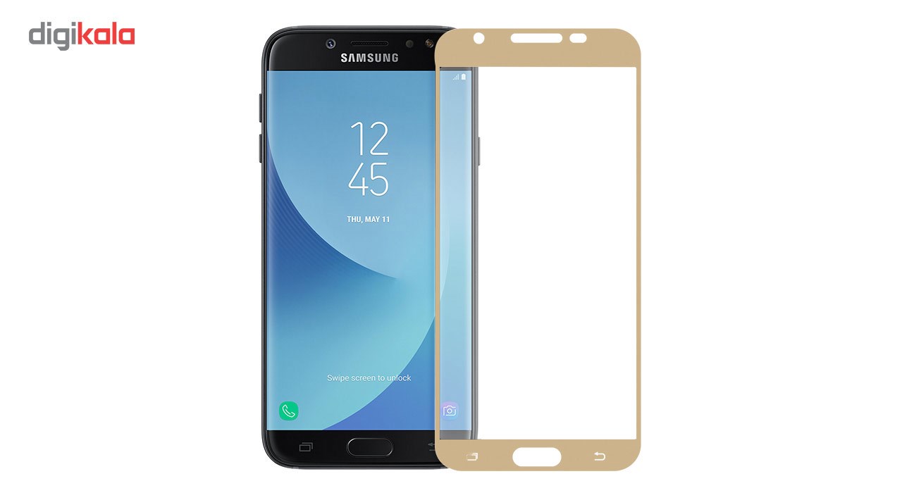 محافظ صفحه نمایش شیشه ای تمپرد مدل Full Cover مناسب برای گوشی موبایل سامسونگ Galaxy J7 Pro