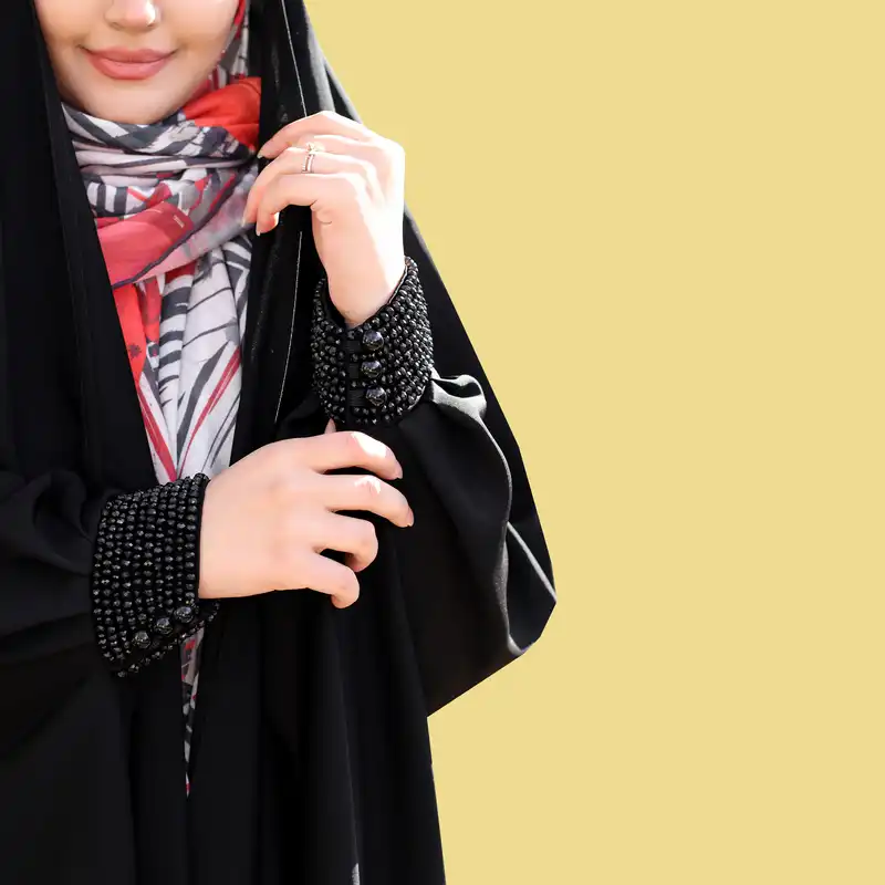 چادر عبایی مدل مچ کریستال