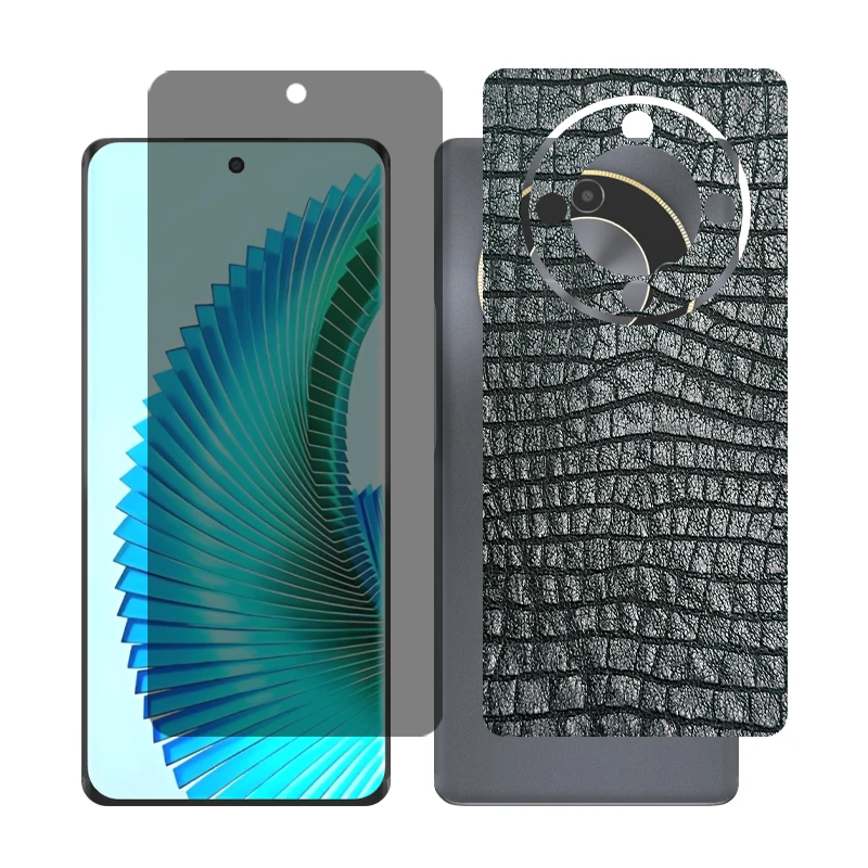 محافظ صفحه نمایش حریم شخصی گلس مدل Together مناسب برای گوشی موبایل آنر X9b به همراه برچسب پوششی پشت گوشی