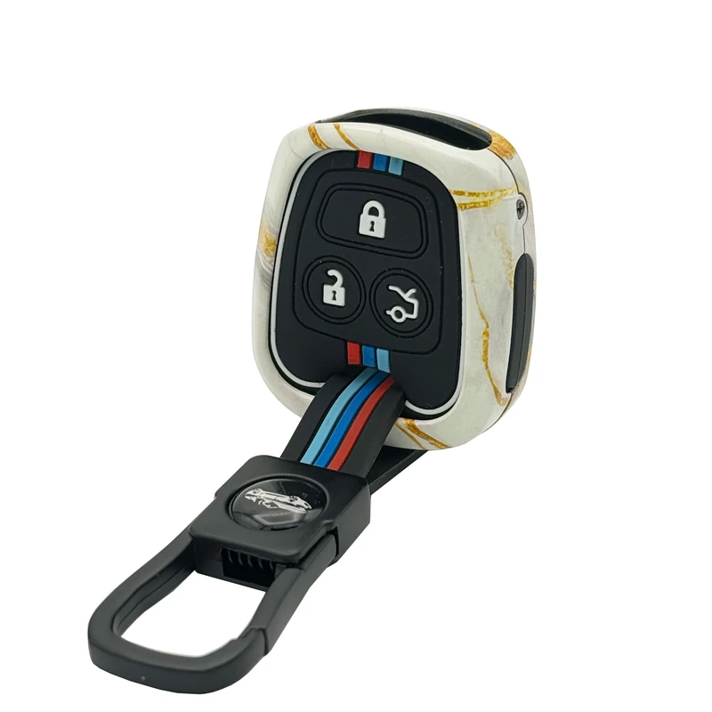 کاور ریموت و سوئیچ خودرو ژیلو مدل ZH-27 فلزی طرح سنگ مناسب برای دنا