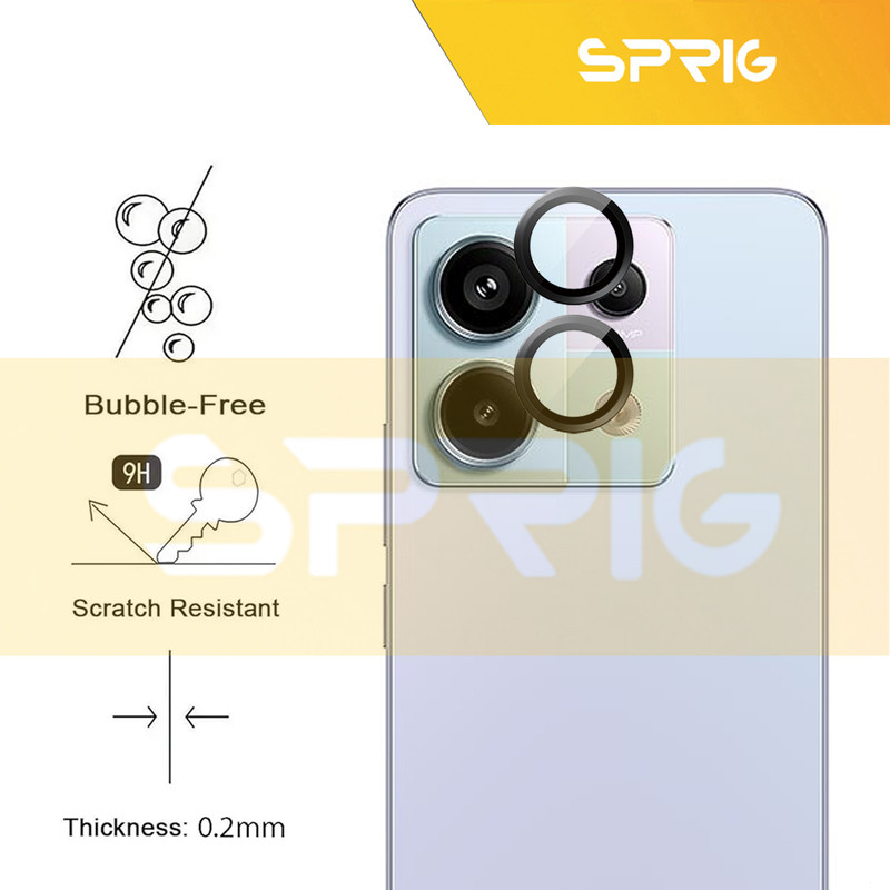 محافظ لنز دوربین رینگی اسپریگ مدل Ring Metal مناسب برای گوشی موبایل شیائومی Redmi Note 13 Pro 5G