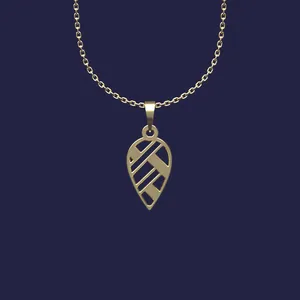 گردنبند طلا 18 عیار زنانه مدوپد مدل هندسی کد Z2-1-1282